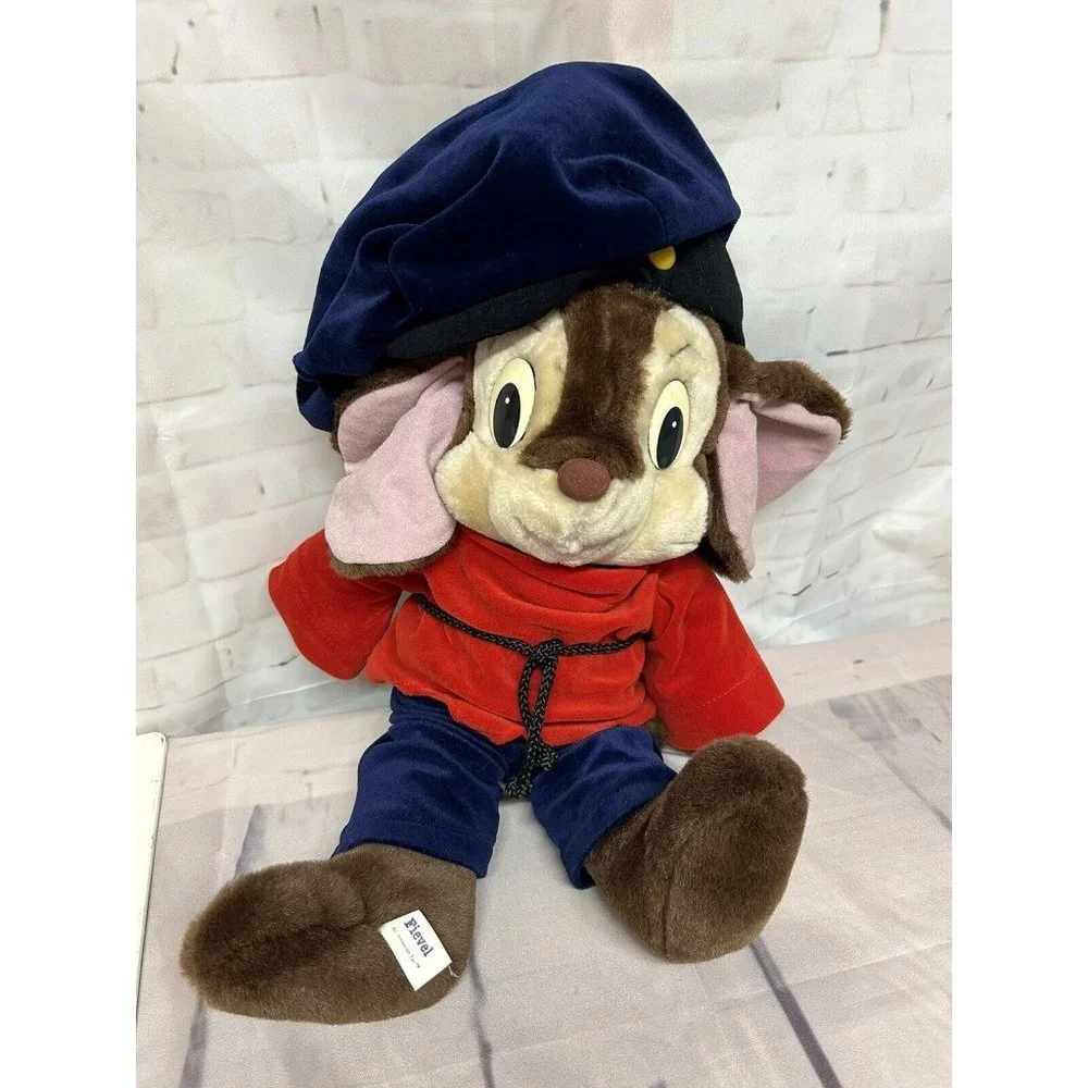 Fievel Stuffed Animal Plush An American Tail Movie 22" Large Mouse 1986 Sears - Picture 1 of 9